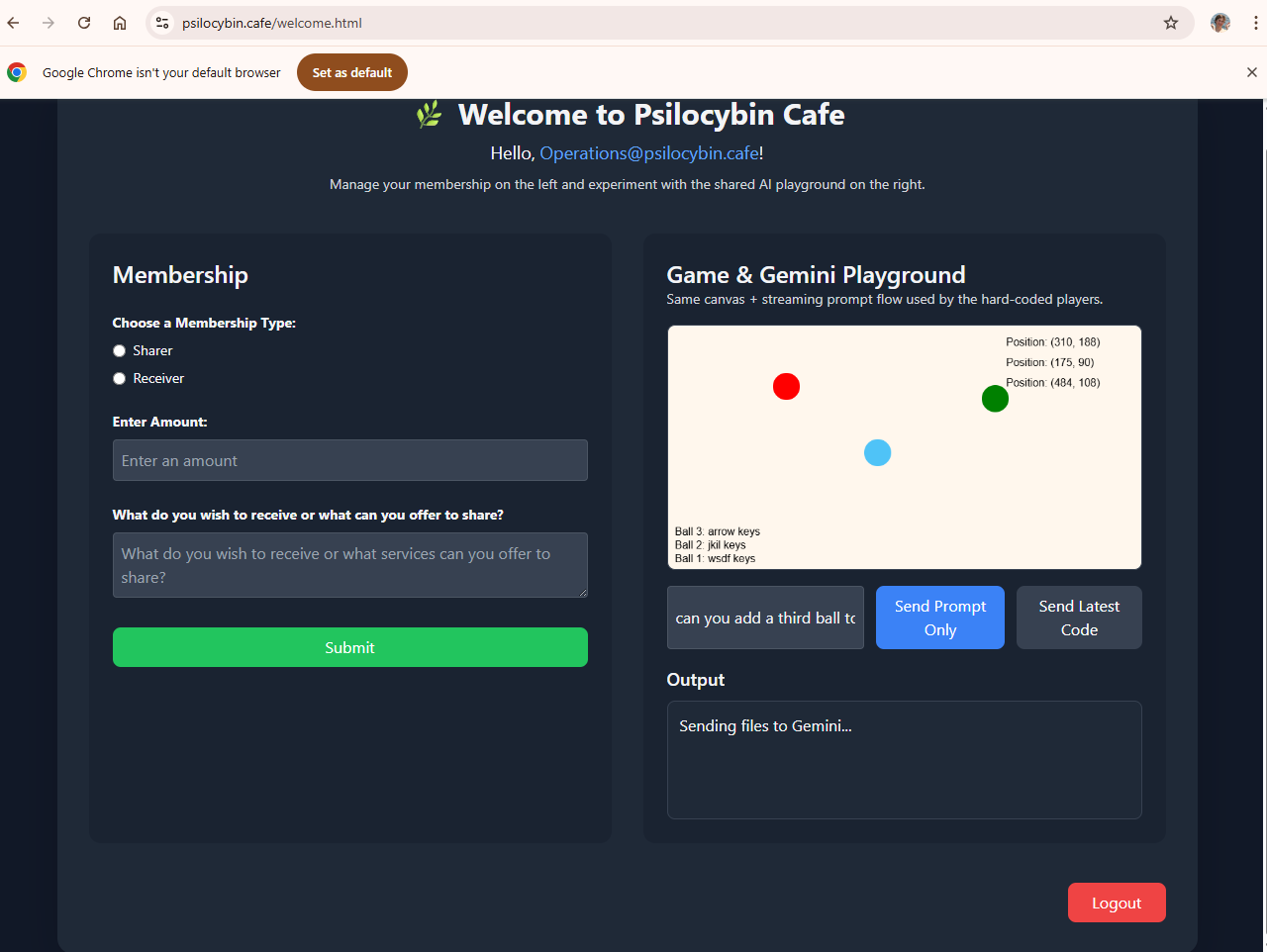 Multiple ball prototype